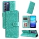 thumbnail image 1 of Funda tipo cartera FOXDOCK para Vivo Y200E 5G , diseño girasol en relieve, cuero PU, cierre magnético, soporte y tarjetero, 1 of 5