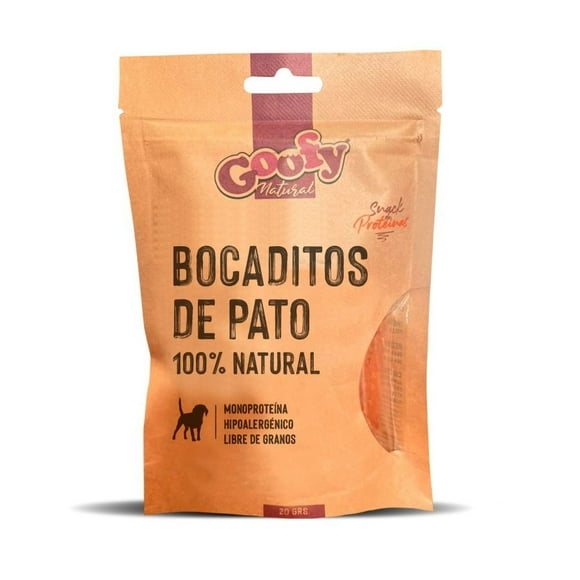Goofy Bocadito Natural De Pato Snack Perro X 20 Gramos
