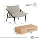 thumbnail image 3 of Silla Poltrona Sitial Ada Zinus Beige, 3 of 9