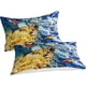 thumbnail image 2 of Funda nórdica de plumón VOSILE Mundo Submarino, juego de ropa de cama de tres piezas, transpirable, cálida y fácil de cuidar, con cierre de cremallera. Funda nórdica adecuada para niños y ad, 2 of 3