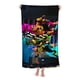 thumbnail image 3 of Kitti Katz Toalla de playa de secado rápido con diseño temático, regalo para mujeres y niñas, ideal para cumpleaños, fans, amantes de la música, uso en la playa o al aire libre, 78 × 150 cm, 3 of 6