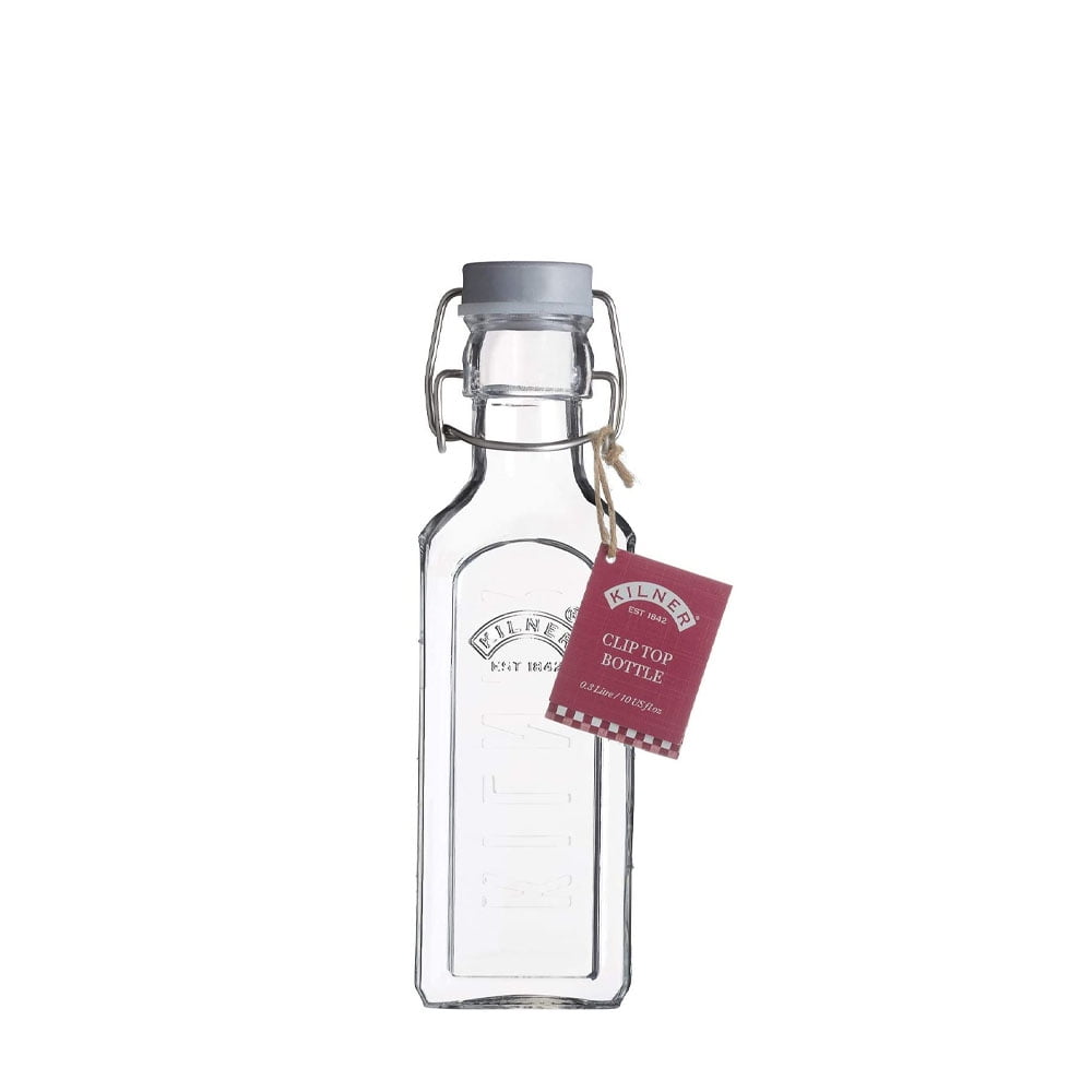 Kilner - Botella Tapa Gris Con Cierre Clip 0.3lt
