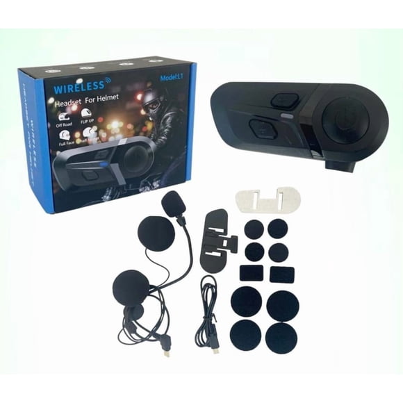 Auriculares Bluetooth Para Casco L1. Cancelación De Ruido.