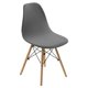 thumbnail image 2 of Funda Para Asiento De Silla Shell Sin Brazos Funda Para Salón Mid-Century Gris Oscuro, 2 of 5