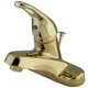thumbnail image 1 of Grifo Kingston Brass Wyndham de 1 manija, instalación central de 4 pulgadas, acabado latón pulido, 1 of 3
