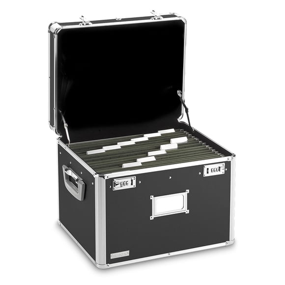 Caja Portátil para Archivos Vaultz 44.45x35.56x31.75 cm Tamaño Legal/Oficio