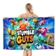 thumbnail image 1 of Stumble Guys Toalla de playa de secado rápido con diseño temático, regalo para mujeres y niñas, ideal para cumpleaños, fans, amantes de la música, uso en la playa o al aire libre, 78 × 150 cm, 1 of 6