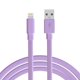 thumbnail image 1 of Cable de carga TalkWorks Flat Lightning para iPhone Lilac de 2 m, 1 of 7