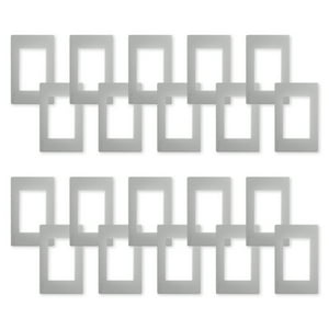 Want - Pack 20 Placas Triple Con Soporte Metálico - Gris