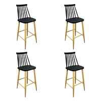 Alaia Home - Pack 4 Taburetes Bar Nórdico Windsor