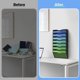 thumbnail image 5 of Organizador de archivos de pared Kuntine.B 5 bolsillos negro metal, 5 of 7