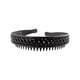 thumbnail image 1 of Cintillo Mediano Con Dientes Modelo 16 - Negro, 1 of 3