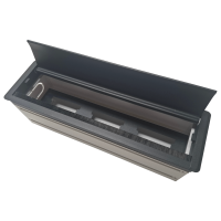 Bookstore - Caja Para Conexiones Eléctricas Box 3 Enchufes - Negro