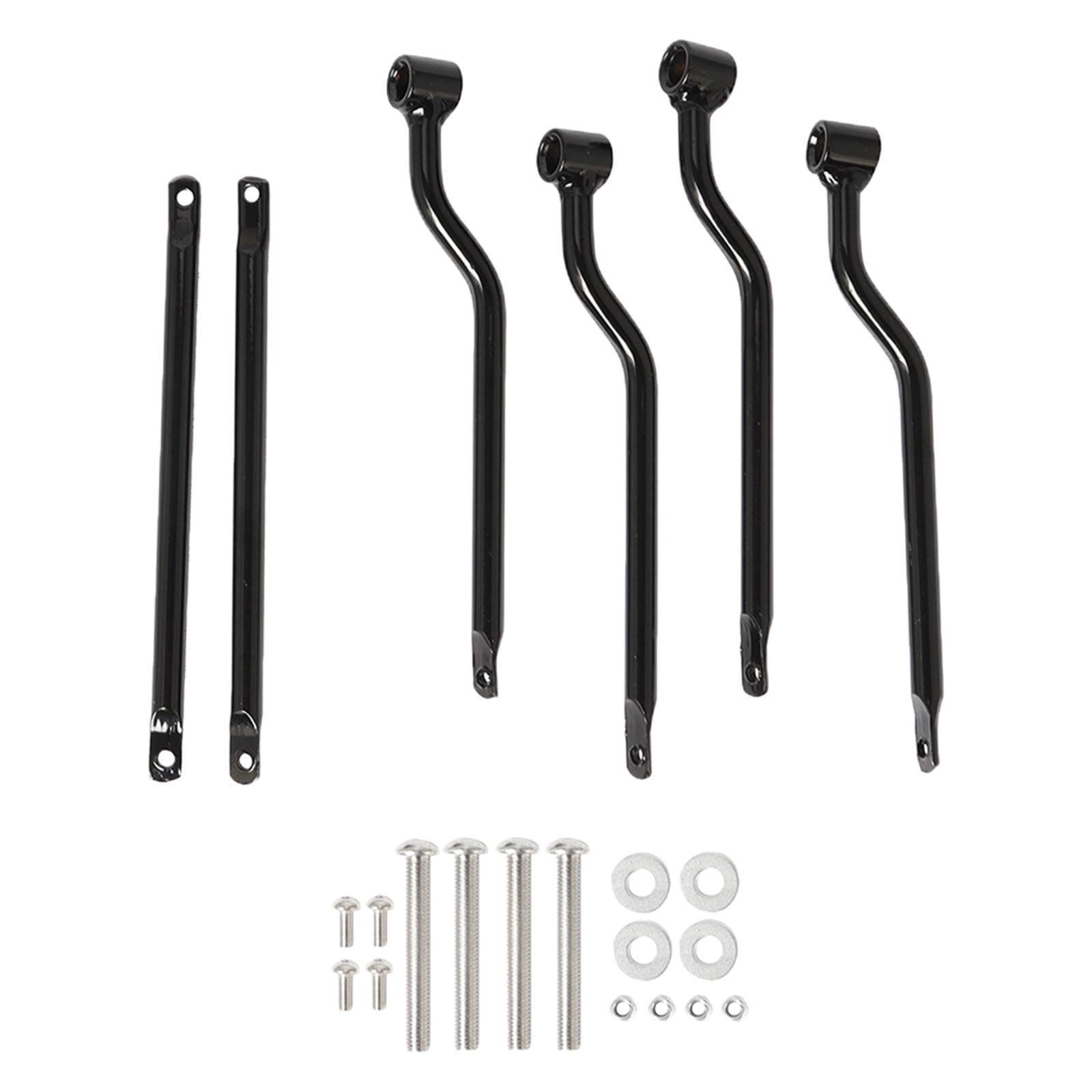 Ioensy - Soportes Universales Para Barras De Soporte De Alforjas De Moto Premium Negro