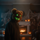 thumbnail image 3 of Mascara Halloween Oso Led Luz Control Disfraz Fiesta, 3 of 9