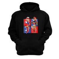 Genérico - Polerón Canguro Plomero Rojo Negro Talla S Unisex