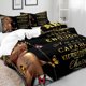 thumbnail image 3 of 3PCS Sexy Black Girl Duvet Cover Queen Set Pink Bag High Heels Get Naked Inspirational Quotes African American Bedding Set, 3 of 5