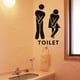 thumbnail image 4 of 1pc, Funny Pictures Toilet Door Wall Home Decoration, DIY Door Accessories, Sticker Mural, Toilet, Bathroom, WC Sign For Bathroom, 4 of 4