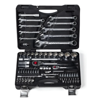 Genérico - Juego De Dados Y Llaves Poligonales 82 Piezas Force 4821-9