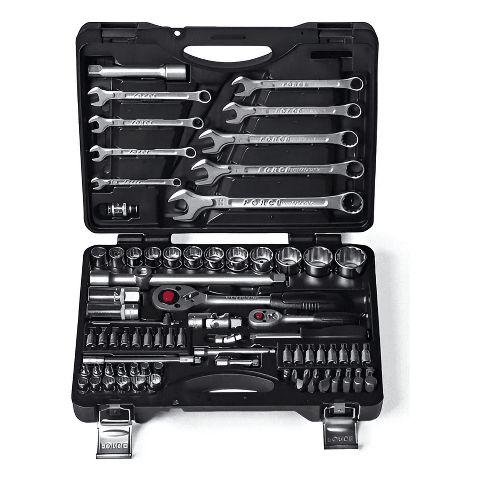 Genérico - Juego De Dados Y Llaves Poligonales 82 Piezas Force 4821-9