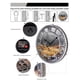 thumbnail image 2 of Reloj de Pared WANGIRO 30 cm Ciervo Plateado Antiguo Silencioso, 2 of 6