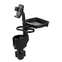 Magideal - Bandeja Portavasos Para Coche, Expansor De Portavasos Para Coche, Con Base Ajustable, Fácil Instalación, Organizador Para Automóvil, Portavasos, Sopor Gris