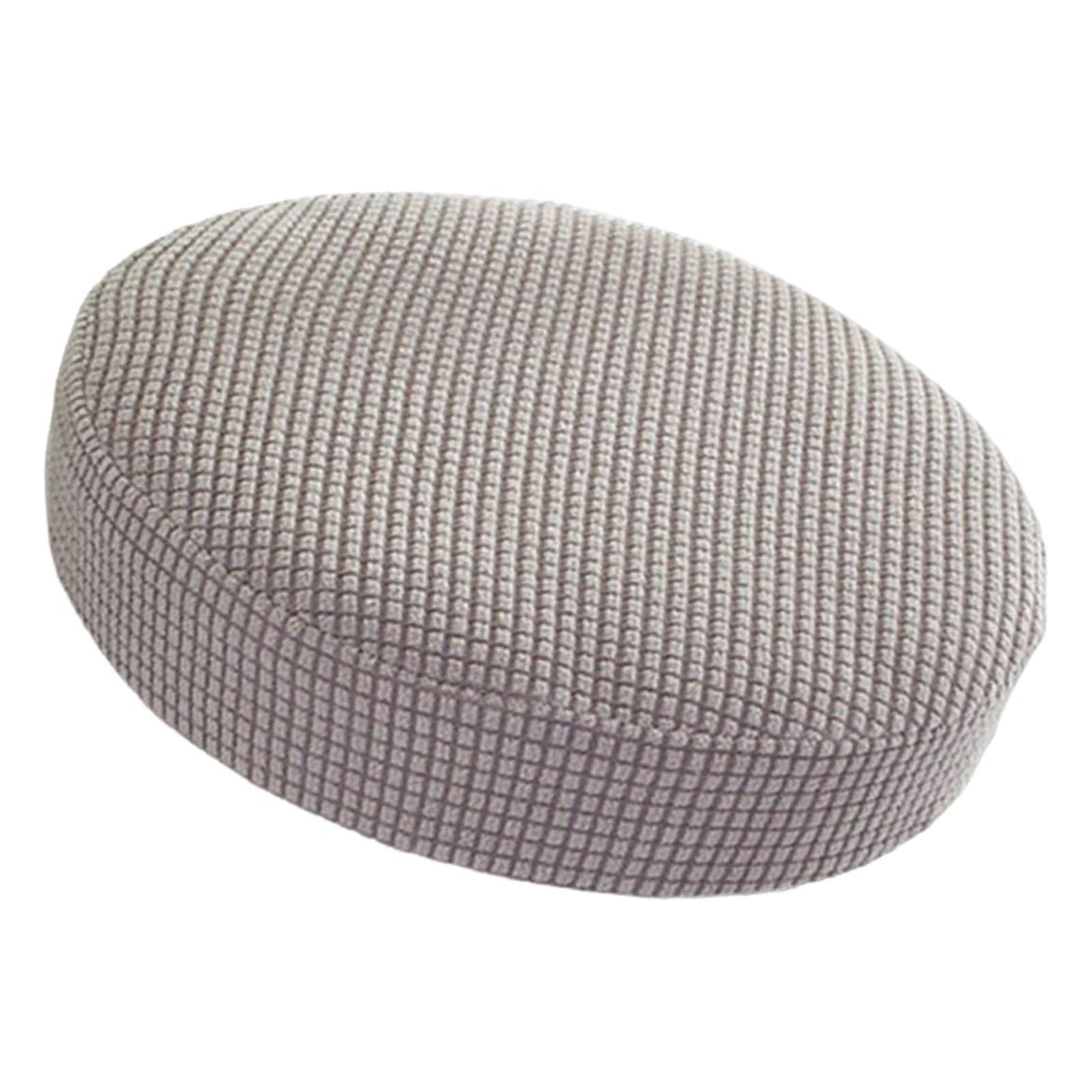 Magideal - Funda Redonda Para Taburete De Bar, Elástica, Transpirable, A Prueba De Polvo, Cómodo Cojín Para Taburete De Bar, Funda Para Taburete De Bar, Comedor, , Gris Claro