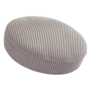 Magideal - Funda Redonda Para Taburete De Bar, Elástica, Transpirable, A Prueba De Polvo, Cómodo Cojín Para Taburete De Bar, Funda Para Taburete De Bar, Comedor, , Gris Claro