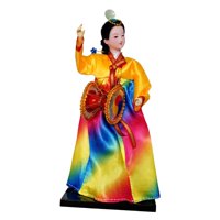 Magideal - Muñeca Geisha Coreana, Muñeca Hanbok, Bonita Artesanía Tradicional, Muñeca Vintage Asiática Antigua Para Regalos De Cumpleaños, Estante, Tienda, Coche Estilo B