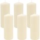 thumbnail image 1 of Stonebriar Velas de pilar marfil sin aroma, 80 horas de duración, paquete de 6, 1 of 3
