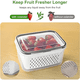 thumbnail image 2 of Organizador refrigerador 5 contenedores con tapa, blanco, 2 of 3