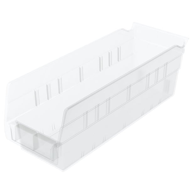 Contenedores de Almacenamiento Akro-Mils 30120 Transparentes 30x10x10 cm Paquete de 24