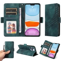 Carcasa Foxdock Iphone 13 Pro De Cuero Pu, Diseño Acolchado Clásico, Protección Contra Caídas Y Rayones