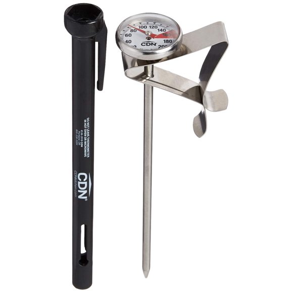 Termómetro CDN IRT220-F con clip, vástago de 13 cm, estuche negro