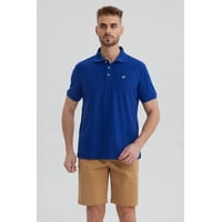 Fashionspark - Polera Hombre Pique Básica Lisa Azulino - Lll