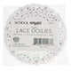 thumbnail image 4 of Tapetes de papel con encaje escolar, redondos, 10 cm, 100 unidades, color blanco, 4 of 4