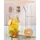 thumbnail image 3 of Set de Tazas Tipo Mason TANGLONG 700 ml de Vidrio con Tapa y Pajilla x8, 3 of 7