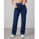 thumbnail image 1 of eans Mujer Wide Leg Azul Profundo Tiro Alto Stretch - 39008, 1 of 3
