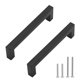 thumbnail image 1 of Tiradores Para Gabinete Negro Mate 160 Mm De Acero Inoxidable, 1 of 7