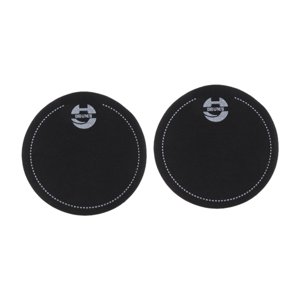 Magideal - 2 Piezas Parche Para Bombo Protector De Almohadilla De Batería Pet Refuerzo Para Pedal Reducción De Armónicos Adecuado Para Grupos Musicales Salas De Negro