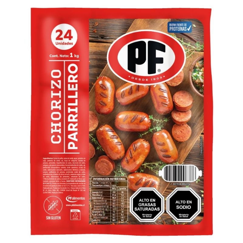 Chorizo Parrillero 20 Un PF