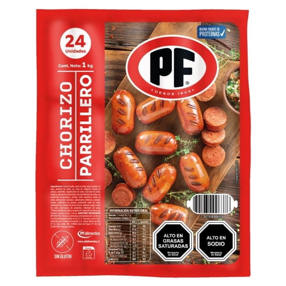 Chorizo Parrillero 20 Un, 24 Un