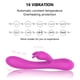 thumbnail image 2 of Vibrador de conejo, Juguete sexual con calentamiento inteligente y 16 modos de vibración, Vibrador de punto g, diseño impermeable de bajo, 2 of 5