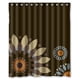 thumbnail image 1 of Cortina de ducha con diseño floral, juego de cortinas de baño con ganchos, tamaño 60 x 72 pulgadas, 1 of 3