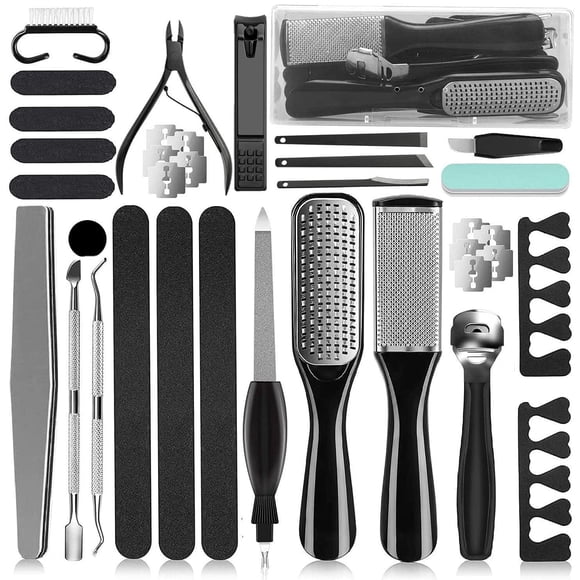 Kit de pedicura EKOCSIO 36 en 1 con raspador para pies y removedor de piel muerta