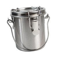 Magideal - Limpiador De Pinceles De Acero Inoxidable Con Tapa Y Mango, Filtro De Malla, A Prueba De Fugas, Limpiador De Pinceles Para Pintura Al Óleo