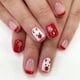 thumbnail image 1 of 24 pcs Festive Snowflake Fawn Fake Nails - Christmas Gel Nail Kit for Sparkling Holiday Manicures, 1 of 2
