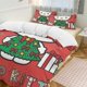 thumbnail image 2 of Merry Christmas Hello Kitty 3 Pieces Duvet Cover Set Full Size Super Soft Fade Resistant Microfiber, 2 of 4
