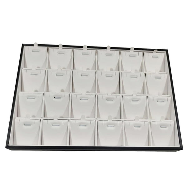 Estuche de almacenamiento con bandeja para joyas, bandeja de almacenamiento multifunción para collares y colgantes, organizador para centro comercial, Estilo E