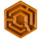 thumbnail image 1 of Comedero Interactivo Hexagono para Perros Naranjo, 1 of 2